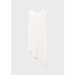 Asymmetrical satin top